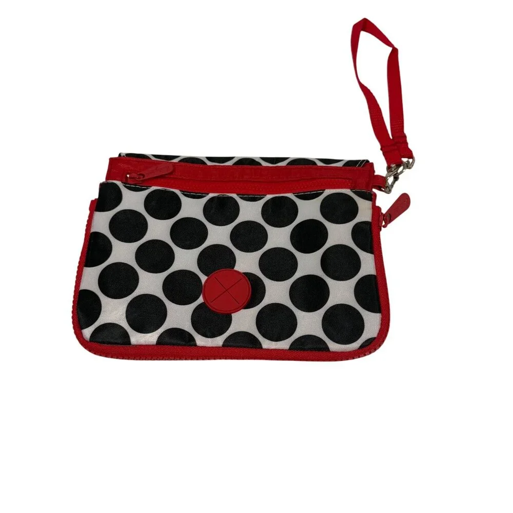 Thirty One Perfect Pet Wristlet in Spotty Black‎ NWOT